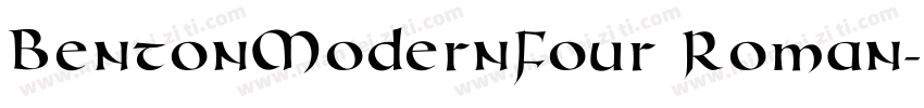 BentonModernFour Roman字体转换